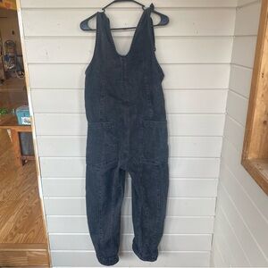 We The Free Denim High Roller Jumpsuit Black Size Small Women’s harem Leg